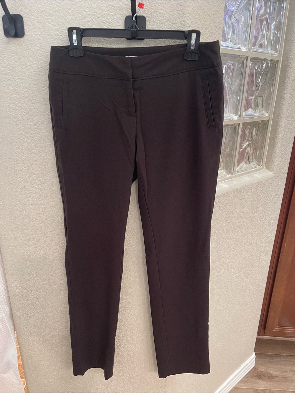 14th & Union Dark Brown Straight-Leg Dress Pants